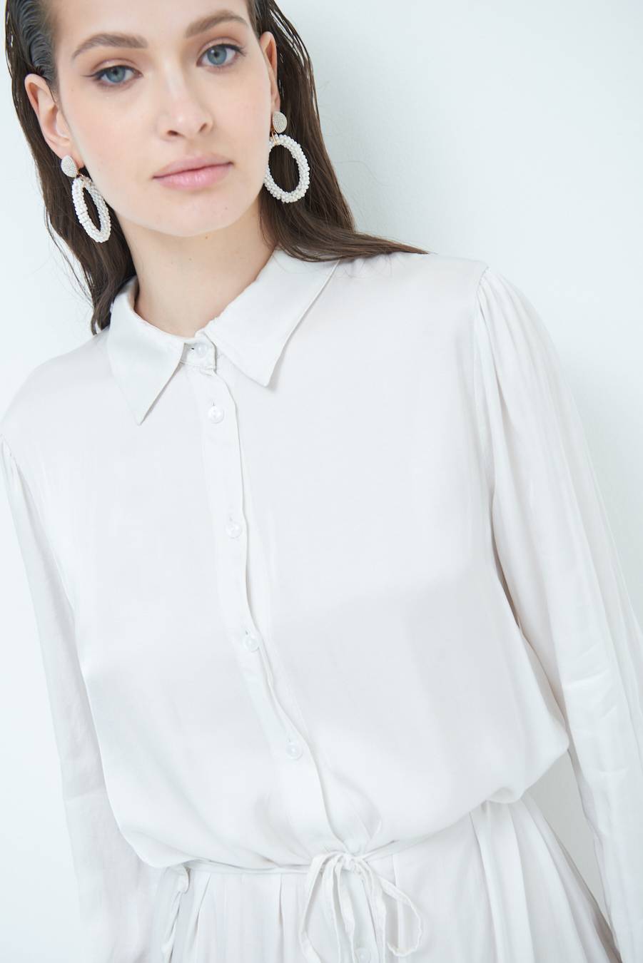 Kikisix ABITO RASO VISCOSA BEIGE Shopping Online