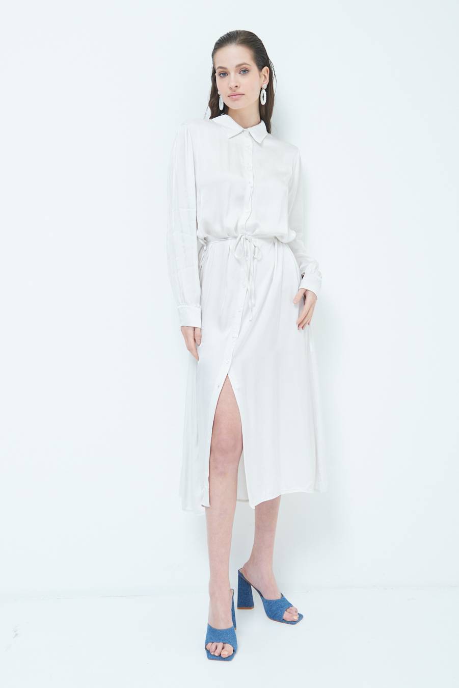 Kikisix ABITO RASO VISCOSA BEIGE Shopping Online