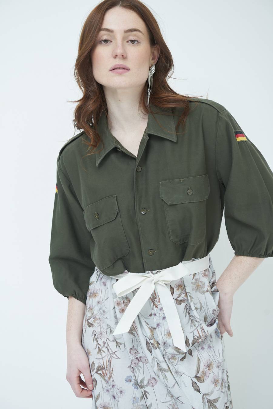 Kikisix ABITO GONNA FANTASIA VINTAGE GRIGIO Sconto