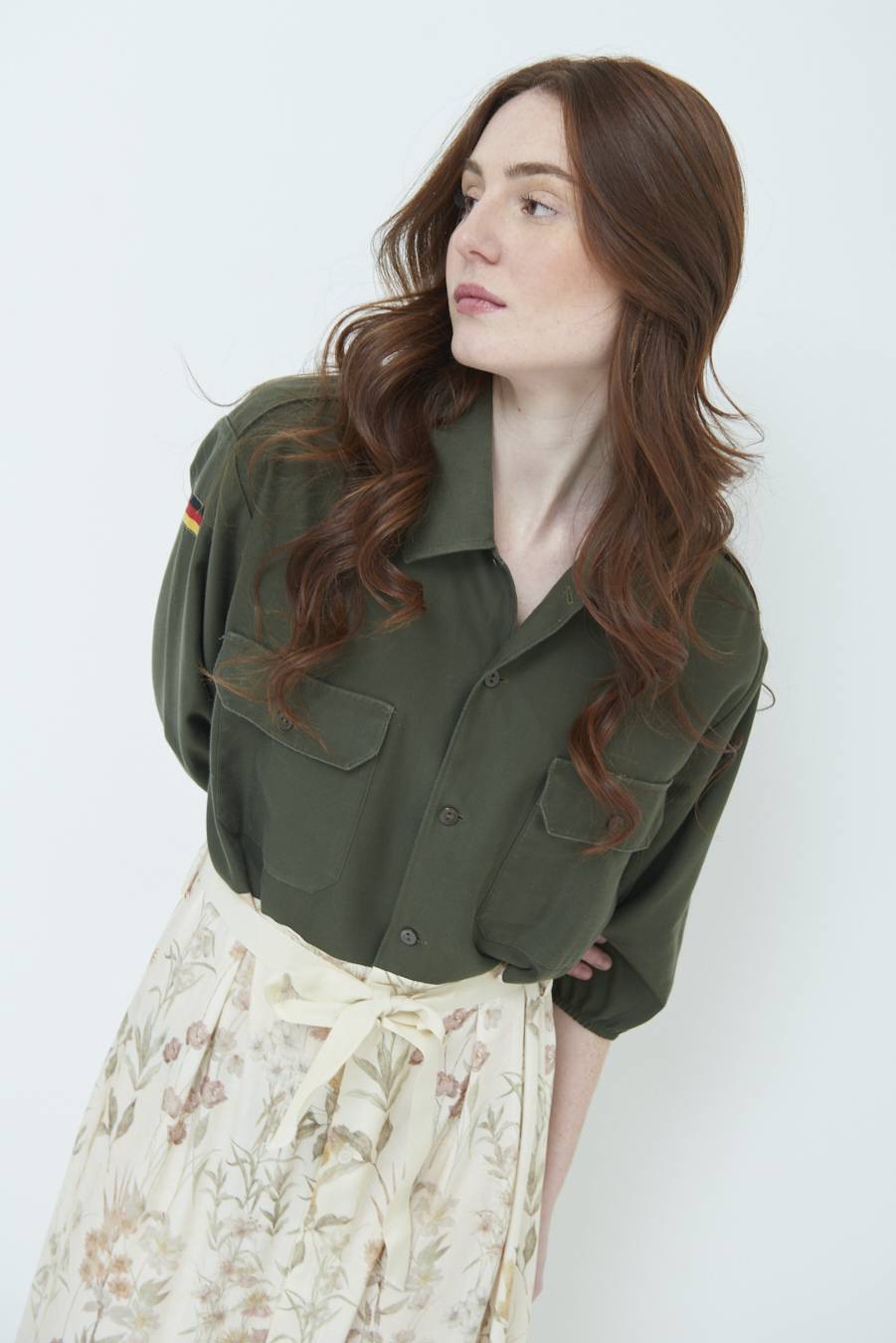 Kikisix ABITO GONNA FANTASIA VINTAGE BEIGE Offerta