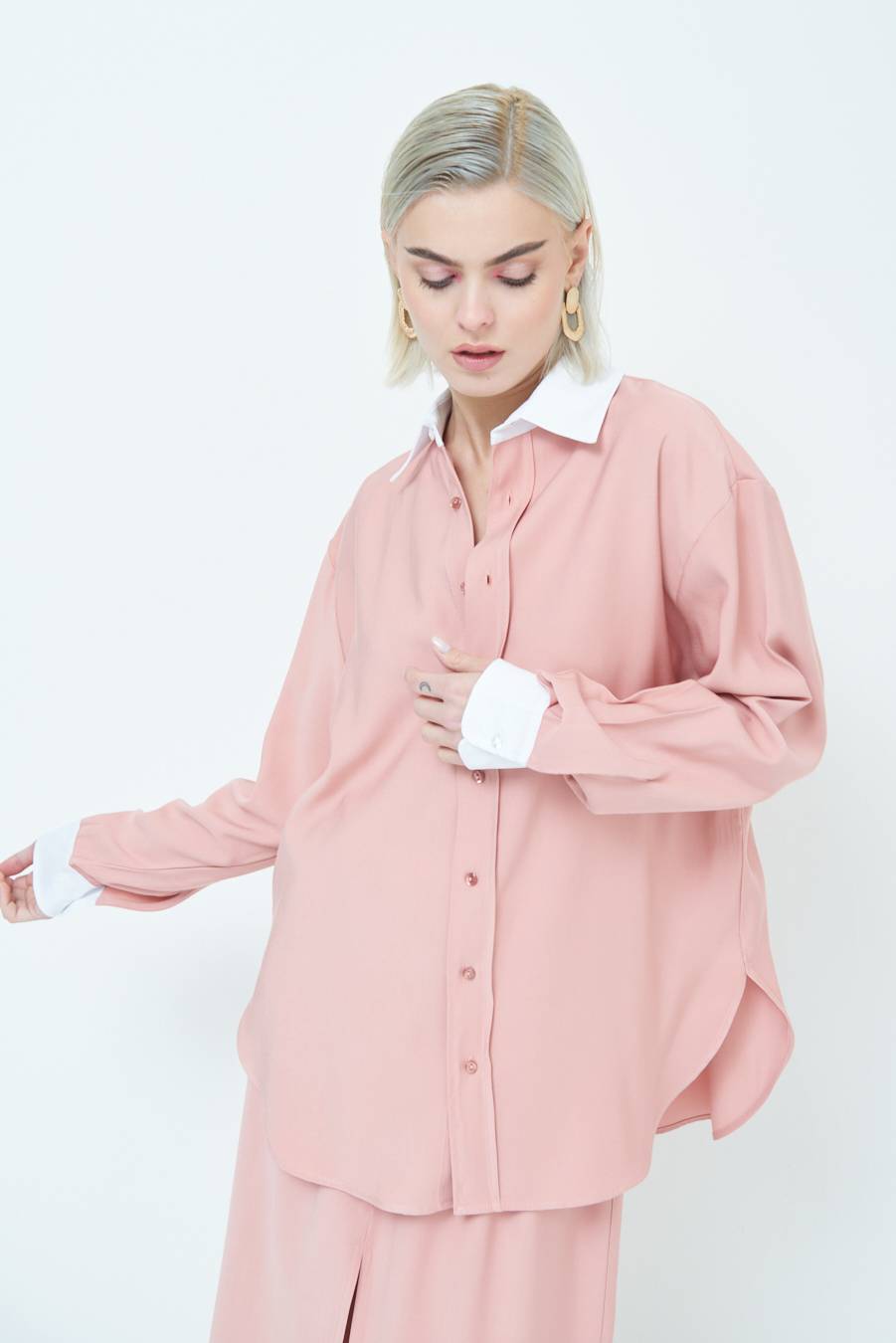 Kikisix CAMICIA COLLETTO B.CO CIPRIA Pezzi Unici