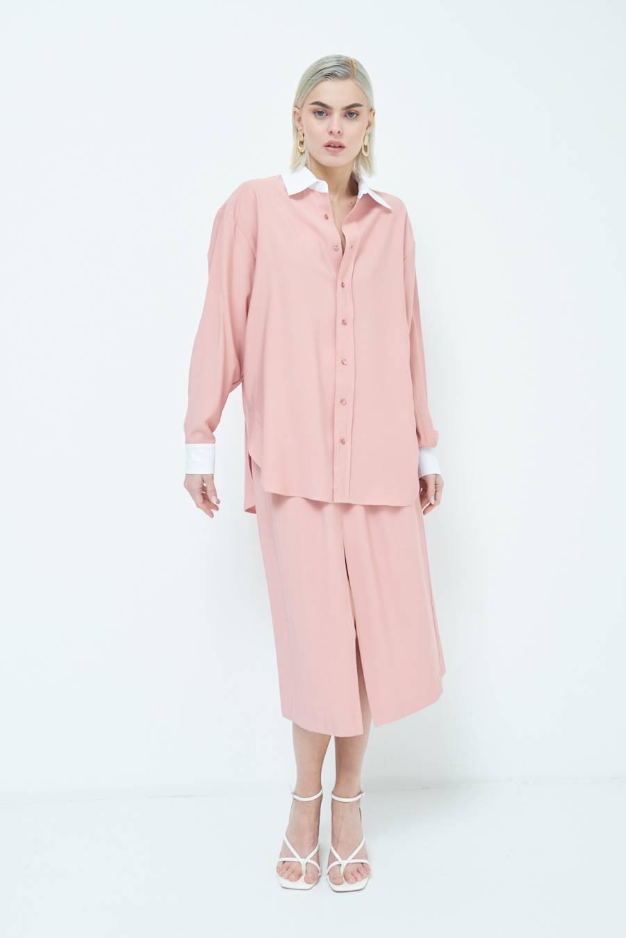 Kikisix CAMICIA COLLETTO B.CO CIPRIA Pezzi Unici