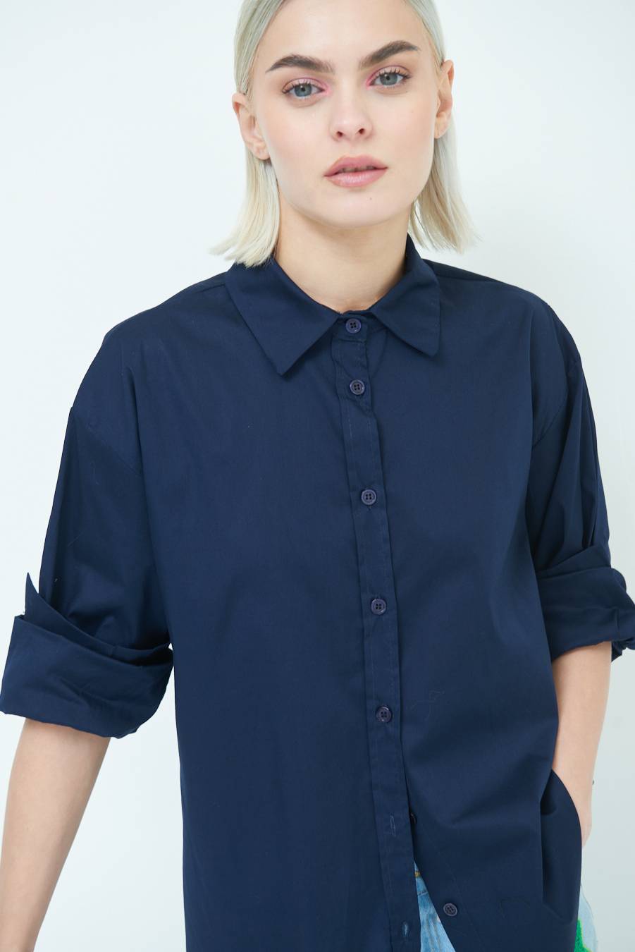 Kikisix CAMICIA MANICA AMPIA BLU Negozi Online