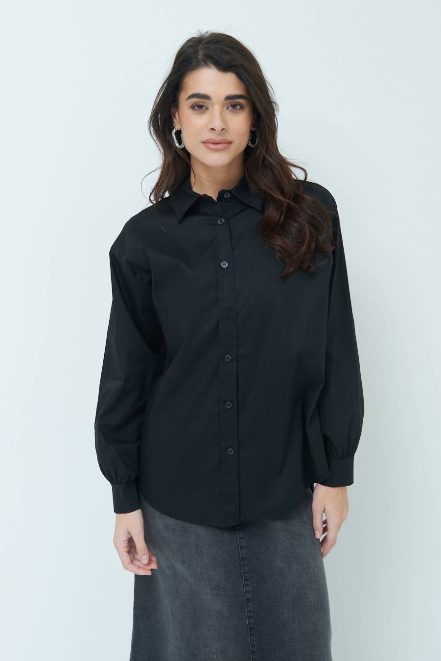 Kikisix CAMICIA MANICA AMPIA NERO Shopping Online