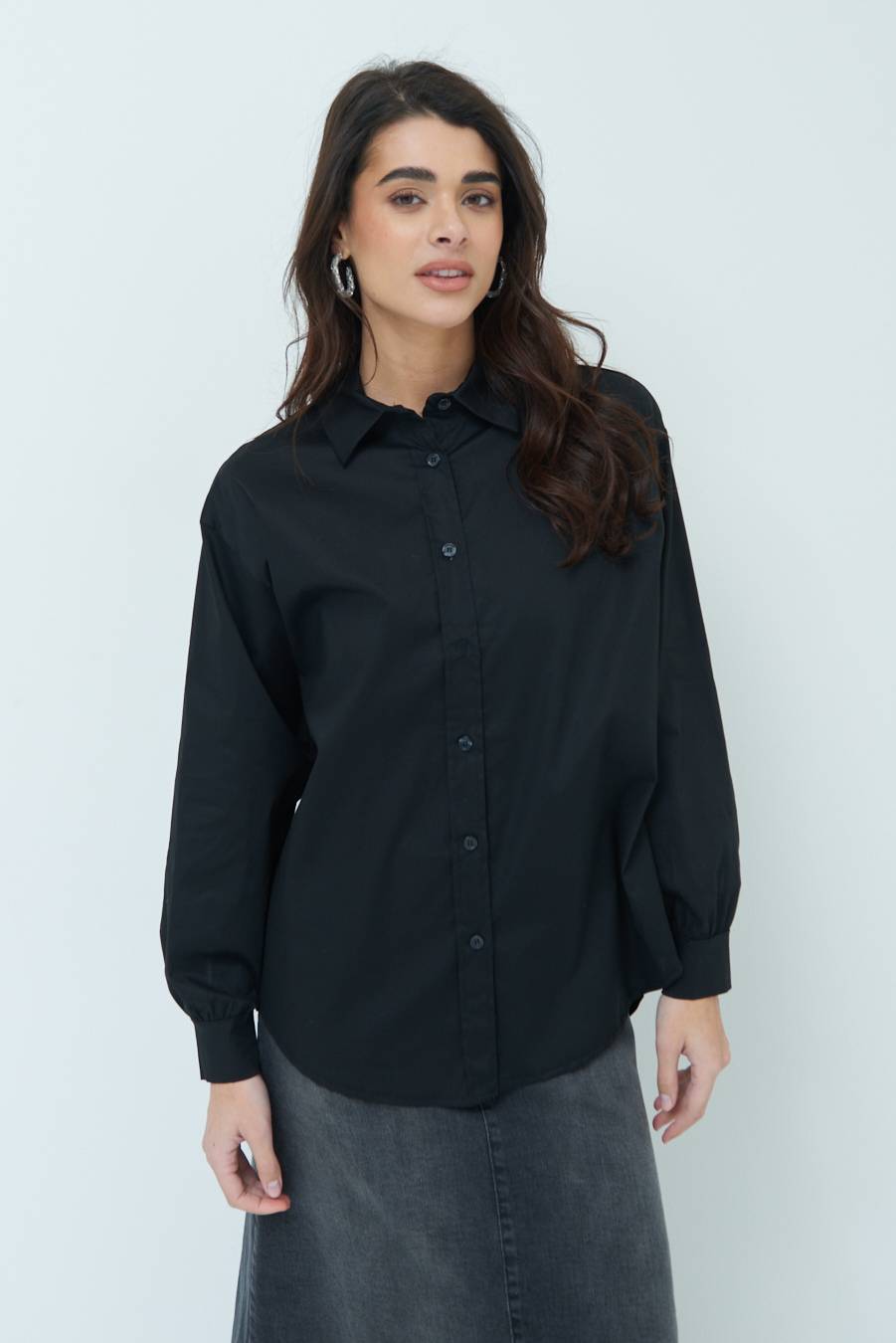 Kikisix CAMICIA MANICA AMPIA NERO Shopping Online