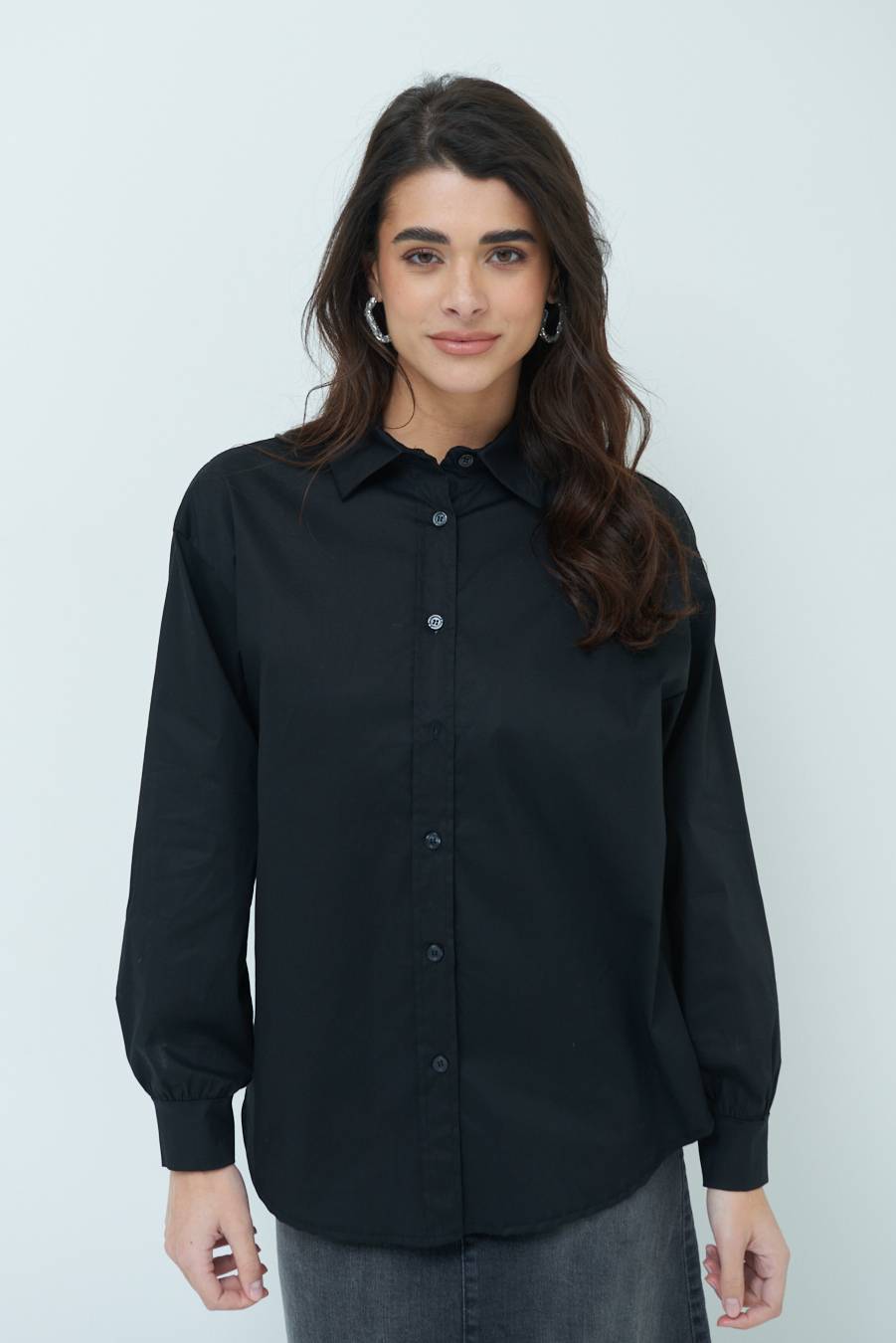 Kikisix CAMICIA MANICA AMPIA NERO Shopping Online