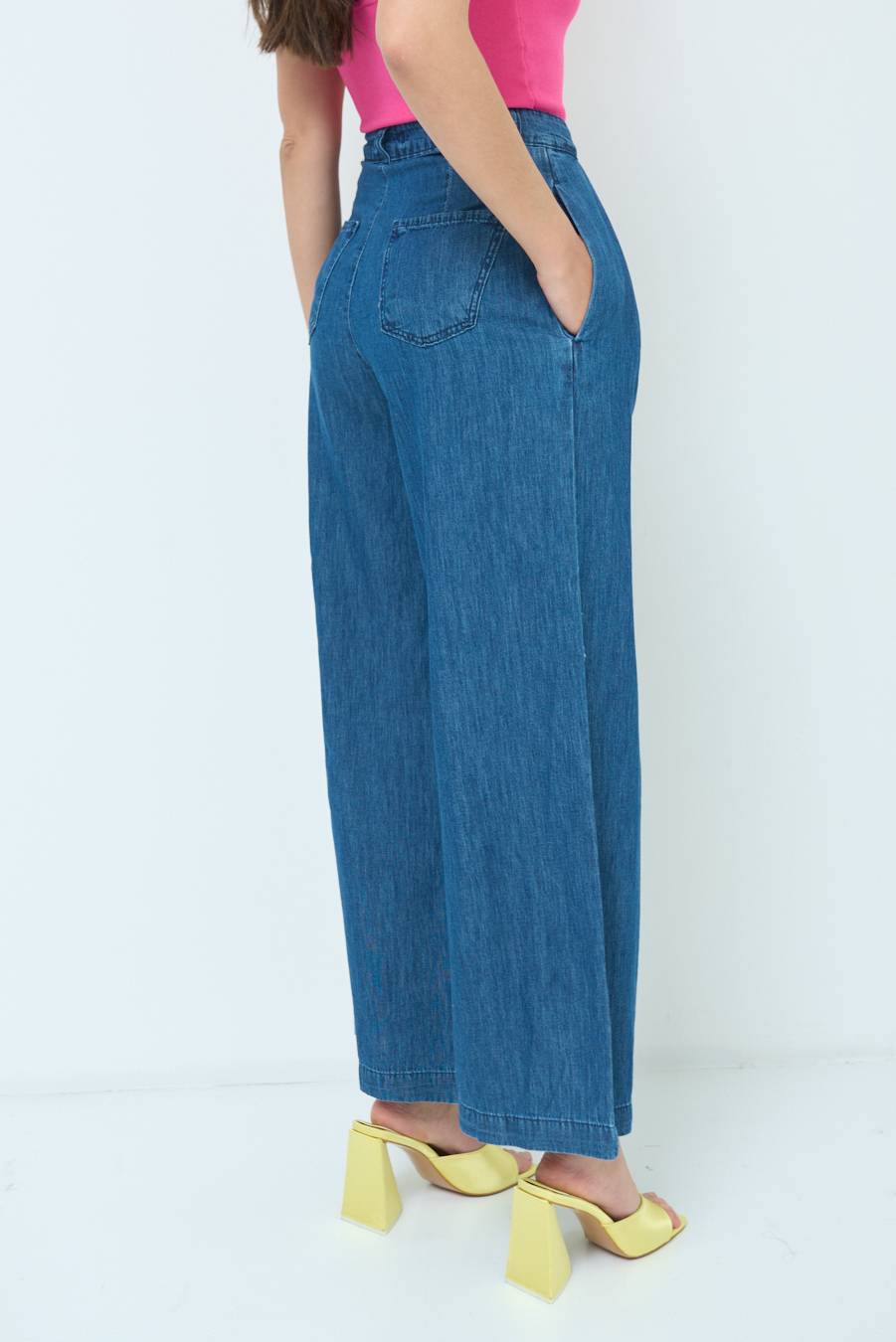 Kikisix PANTALONE CHAMBRAY PINCES JEANS Consegna Veloce