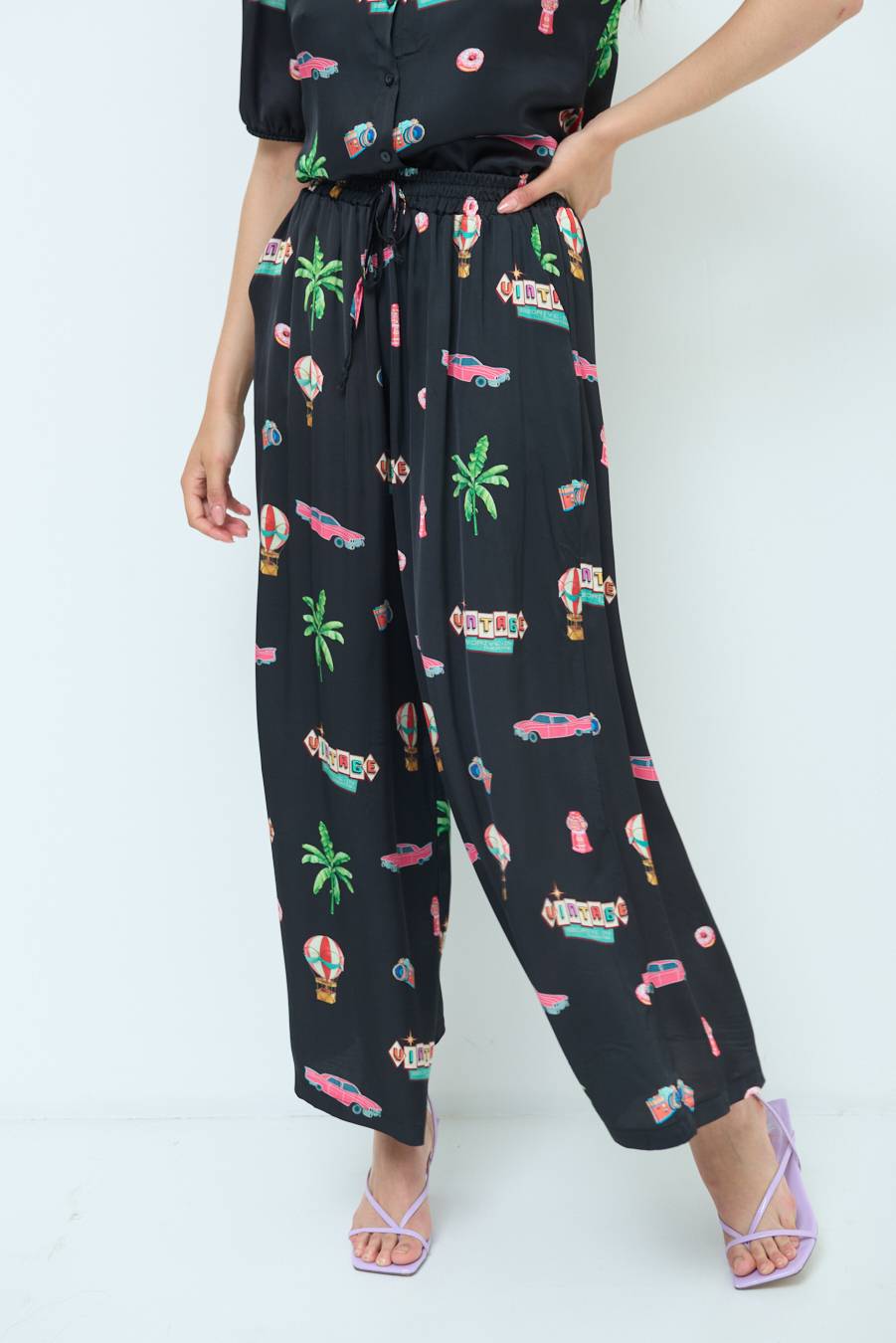 Kikisix PANTALONE PALAZZO NERO Shopping Online