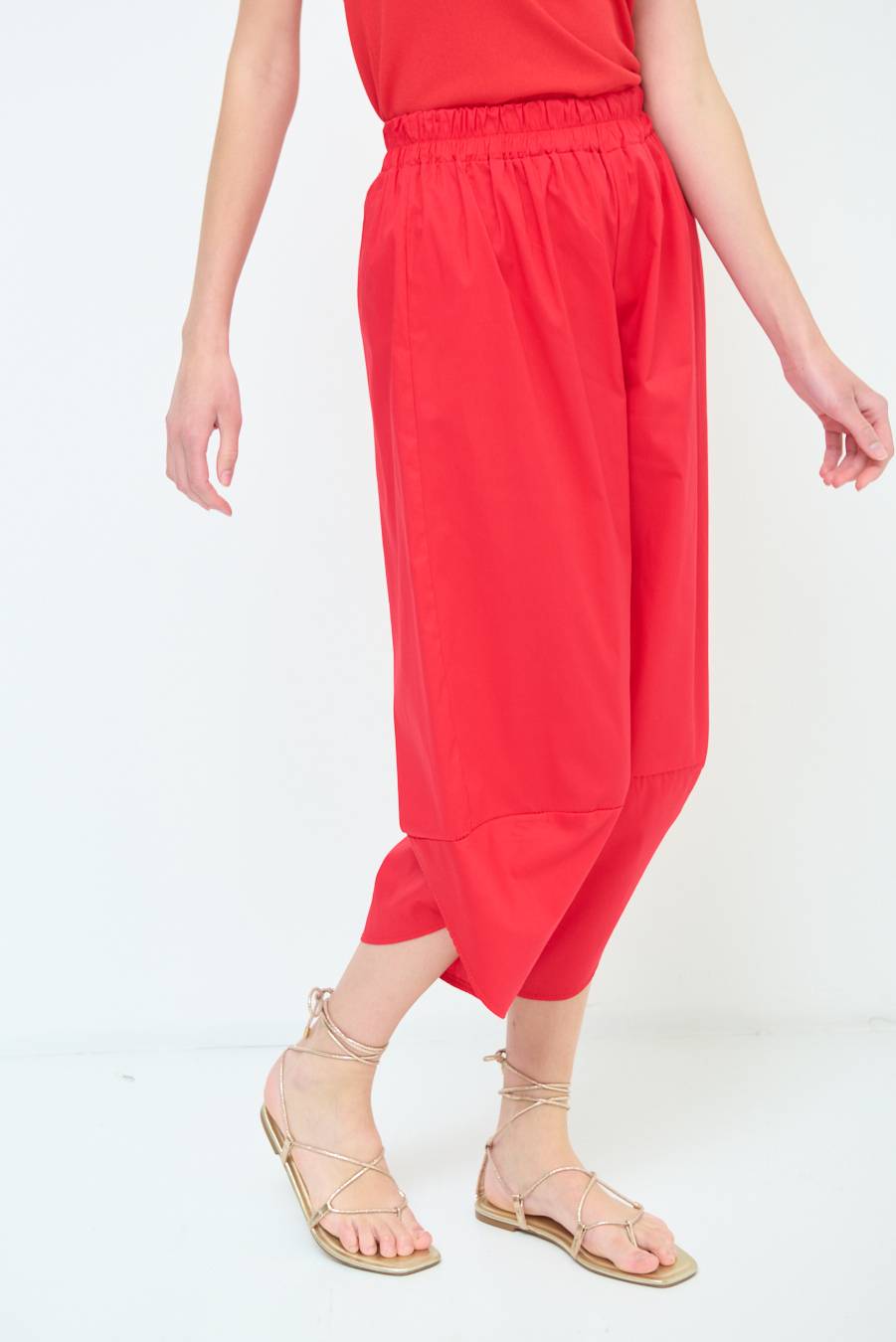 Kikisix PANTALONE OVER ROSSO Outlet