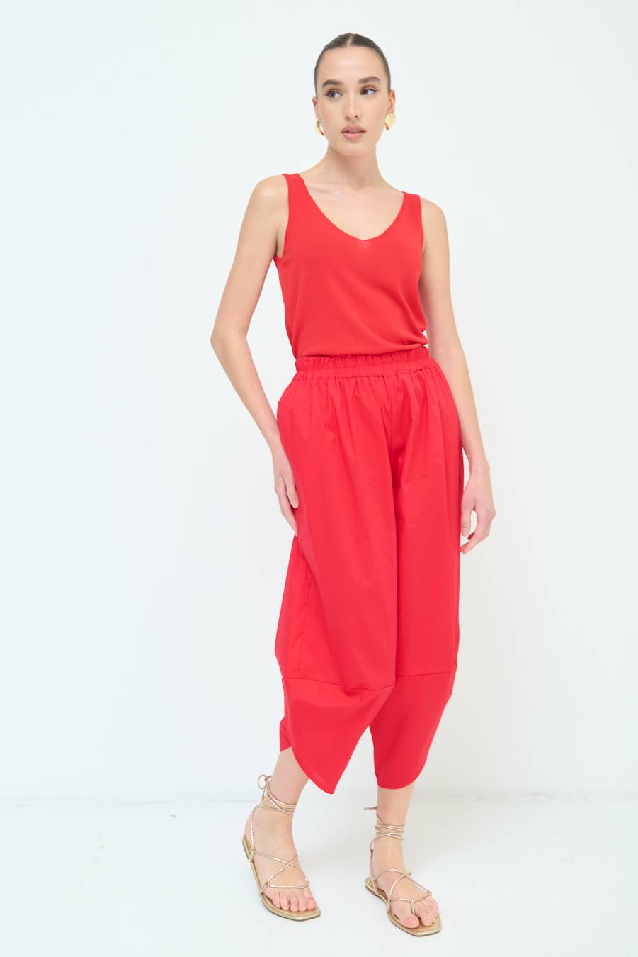 Kikisix PANTALONE OVER ROSSO Outlet