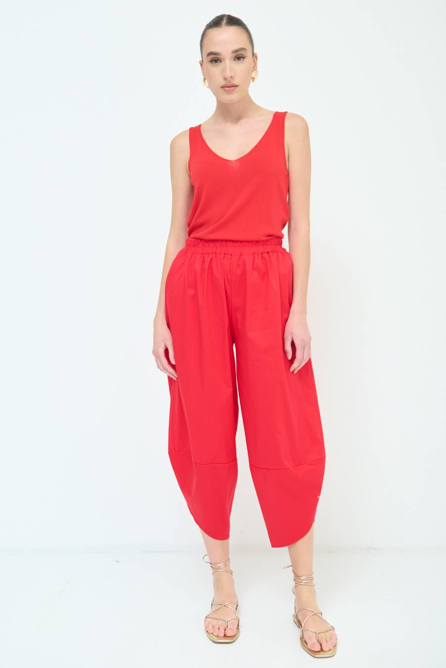 Kikisix PANTALONE OVER ROSSO Outlet
