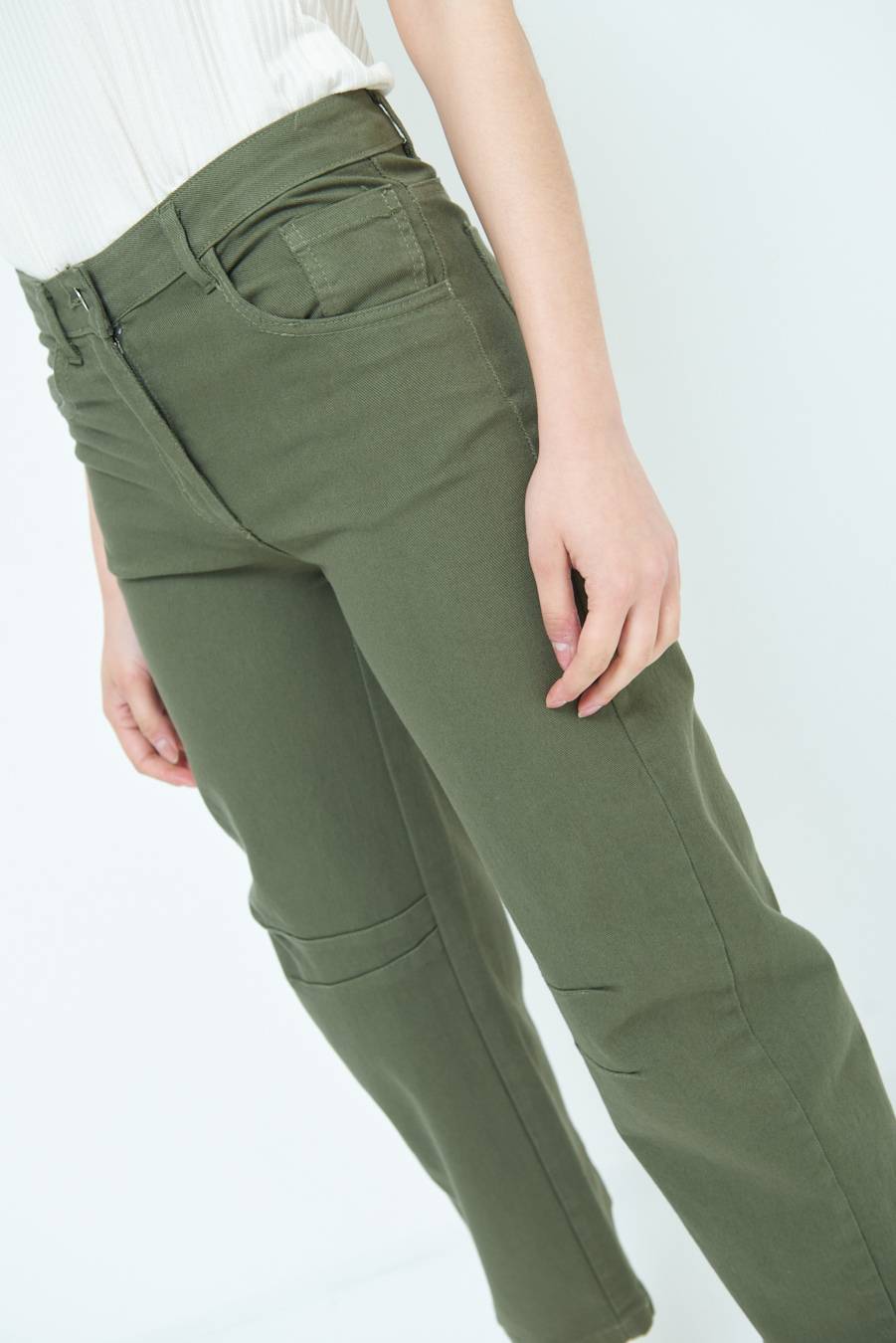 Kikisix PANTALONE LINEA UOVO VERDE MILITARE Hotsell