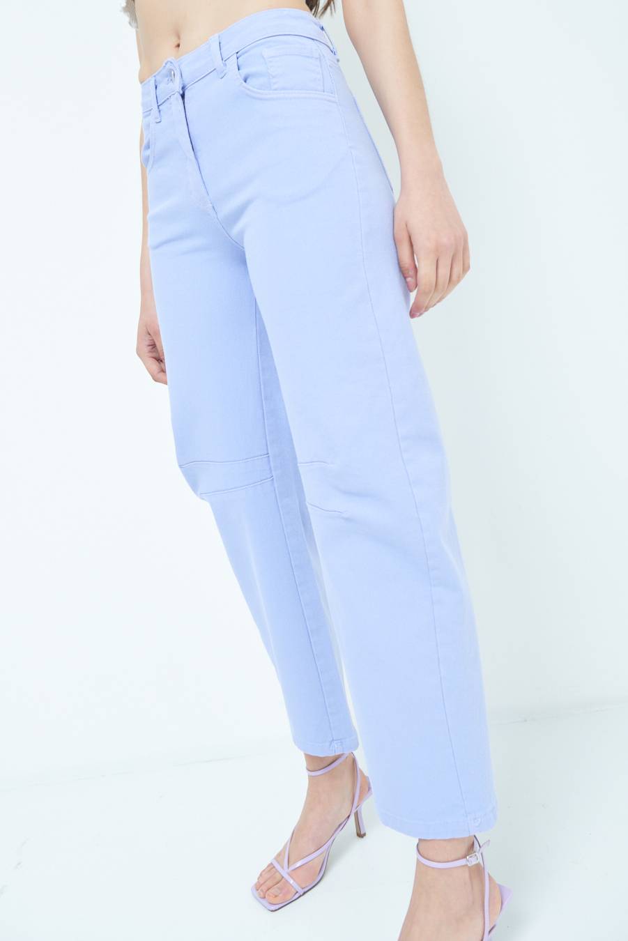Kikisix PANTALONE LINEA UOVO LILLA Vendita Calda