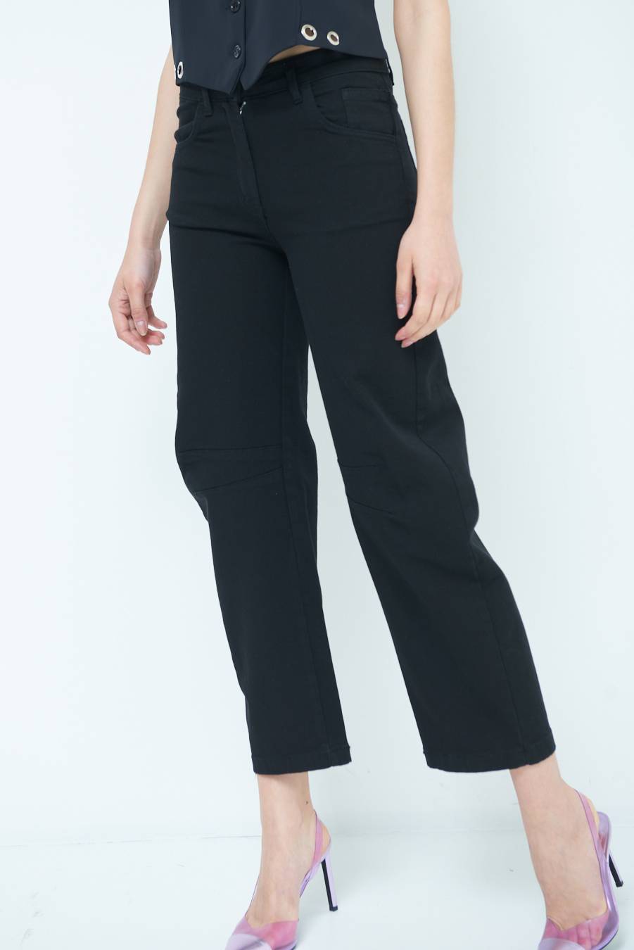 Kikisix PANTALONE LINEA UOVO NERO I Più Venduti