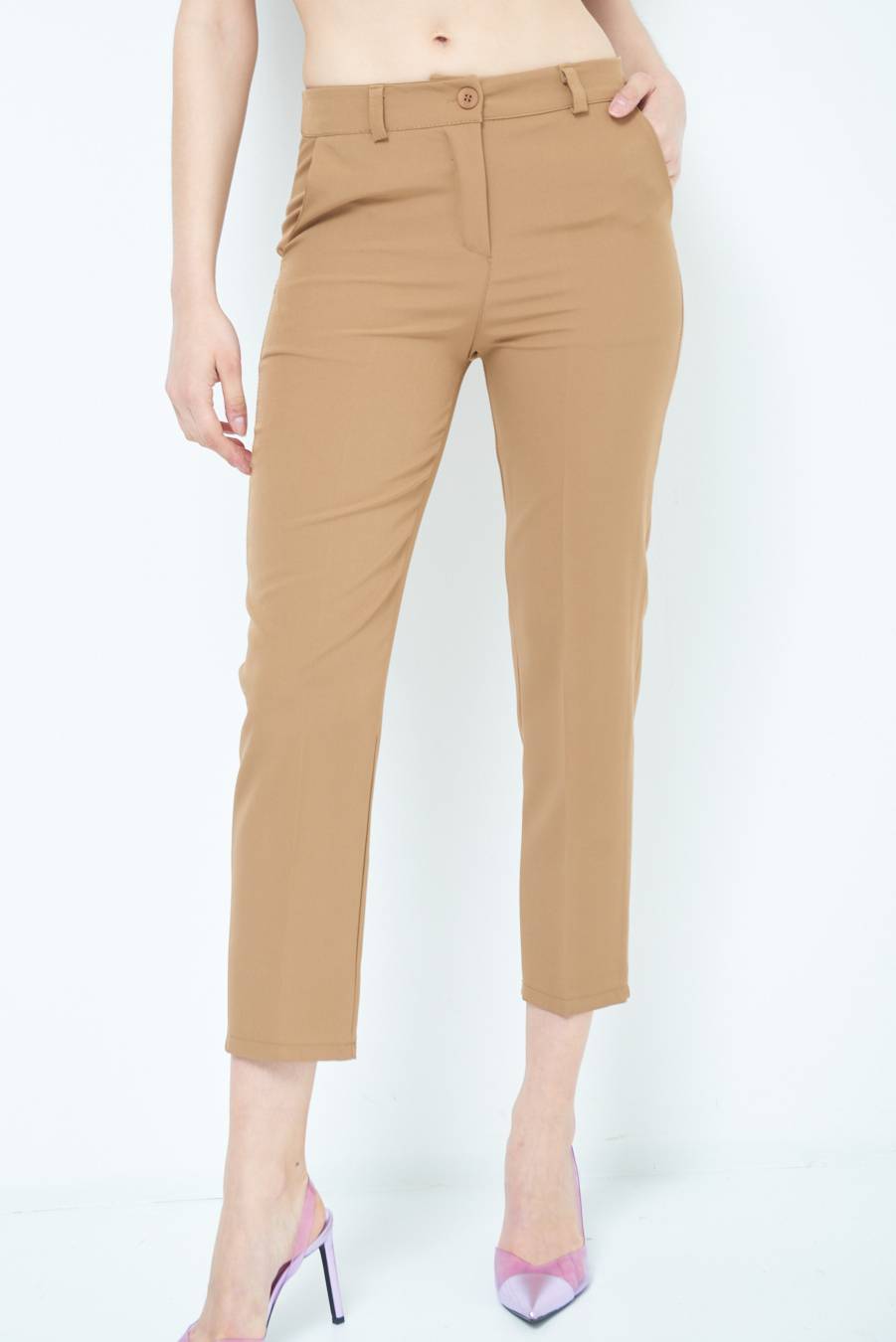 Kikisix PANTALONE SIGARETTA FANGO Vendite Flash