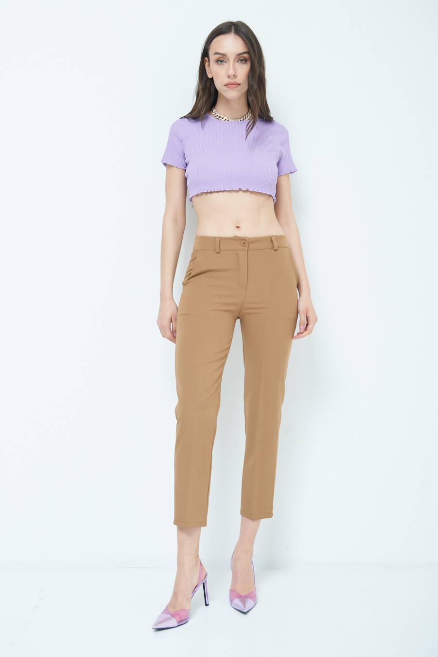 Kikisix PANTALONE SIGARETTA FANGO Vendite Flash