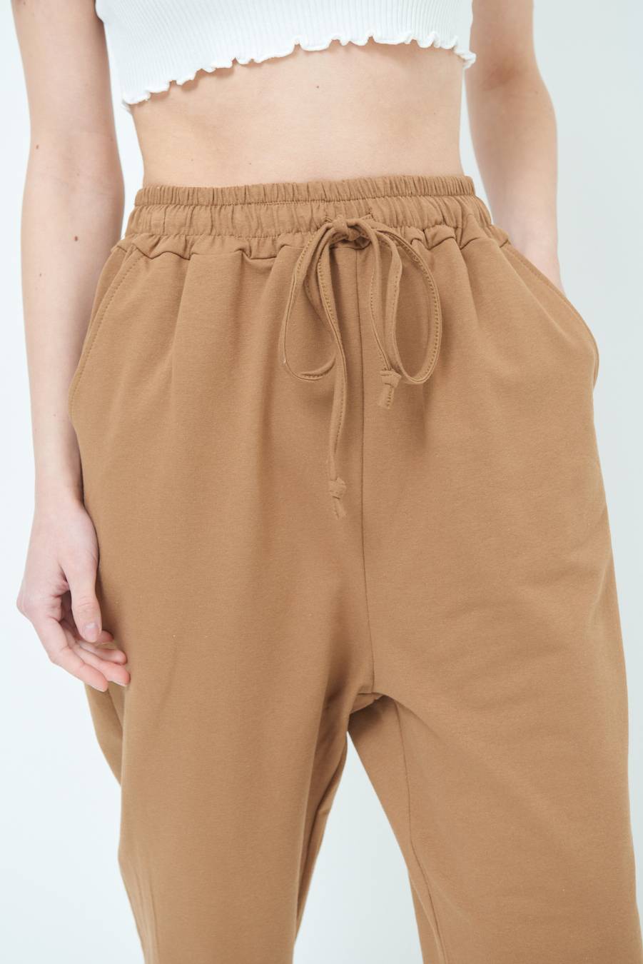 Kikisix PANTALONE TUTA TABACCO Italia