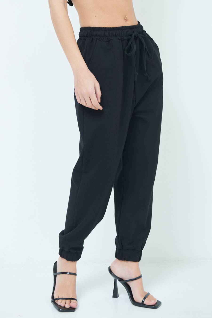 Kikisix PANTALONE TUTA NERO Pezzi Unici