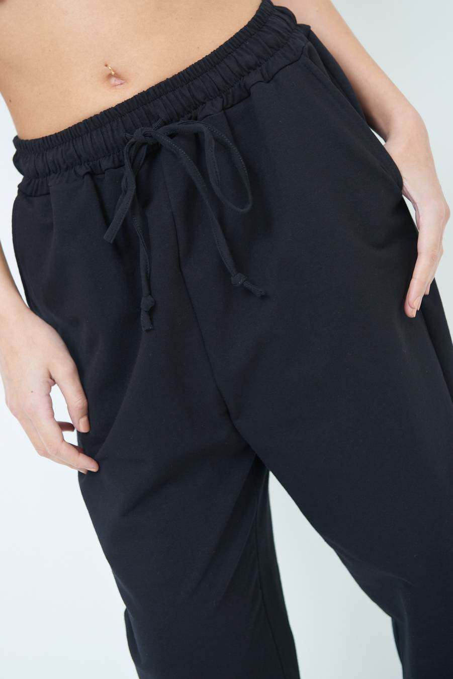 Kikisix PANTALONE TUTA NERO Pezzi Unici