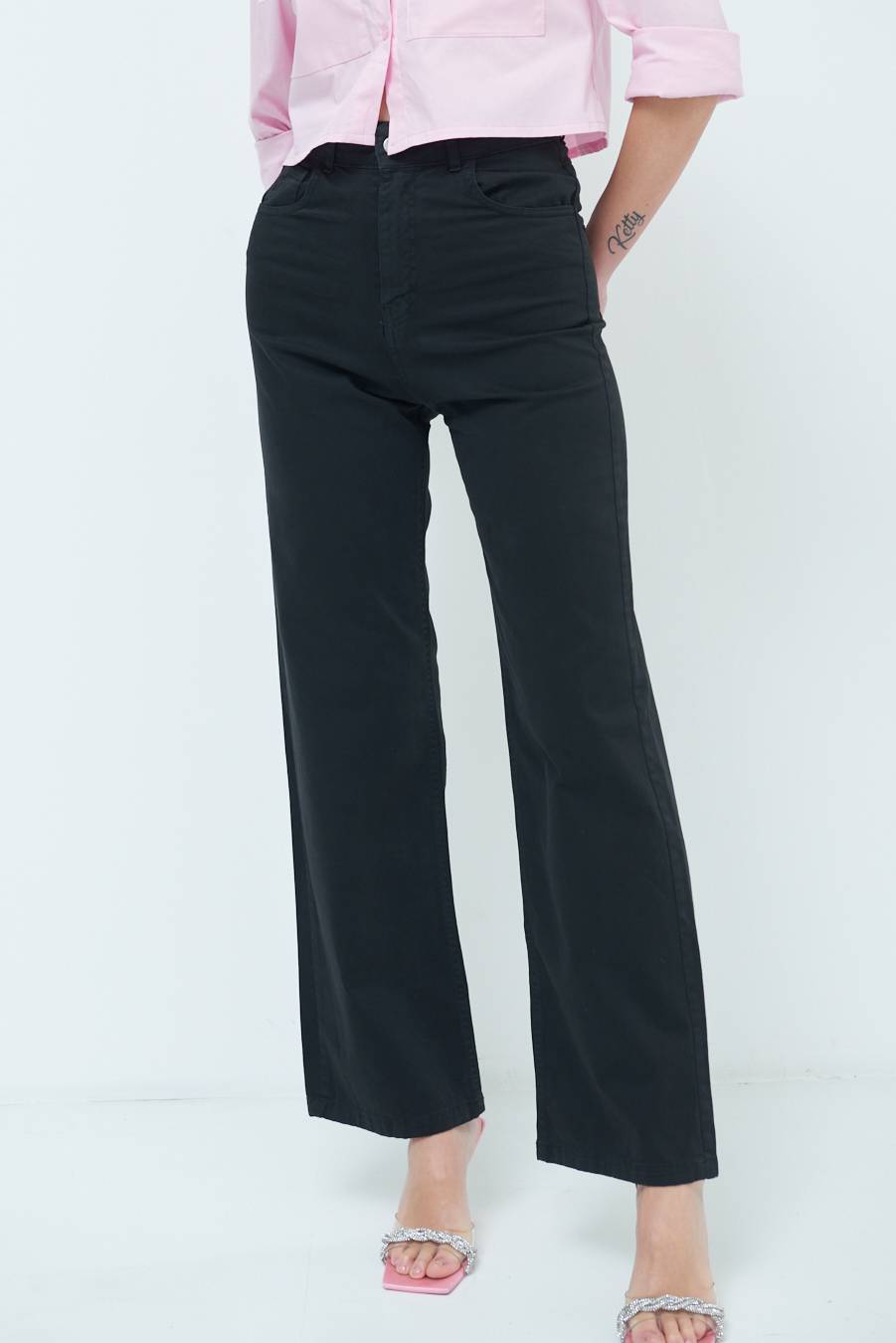Kikisix PANTALONE PALAZZO NERO Acquista Ora