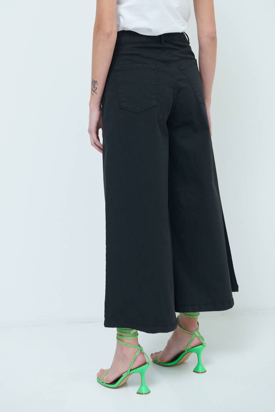 Kikisix PANTALONE/GONNA GABARDINA NERO Fino Al -60%
