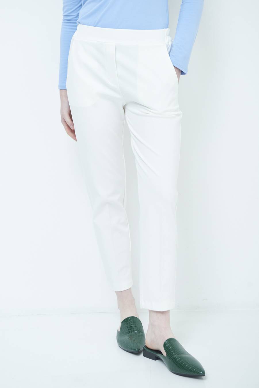 Kikisix PANTALONE SIGARETTA BURRO Prezzo Ridotto