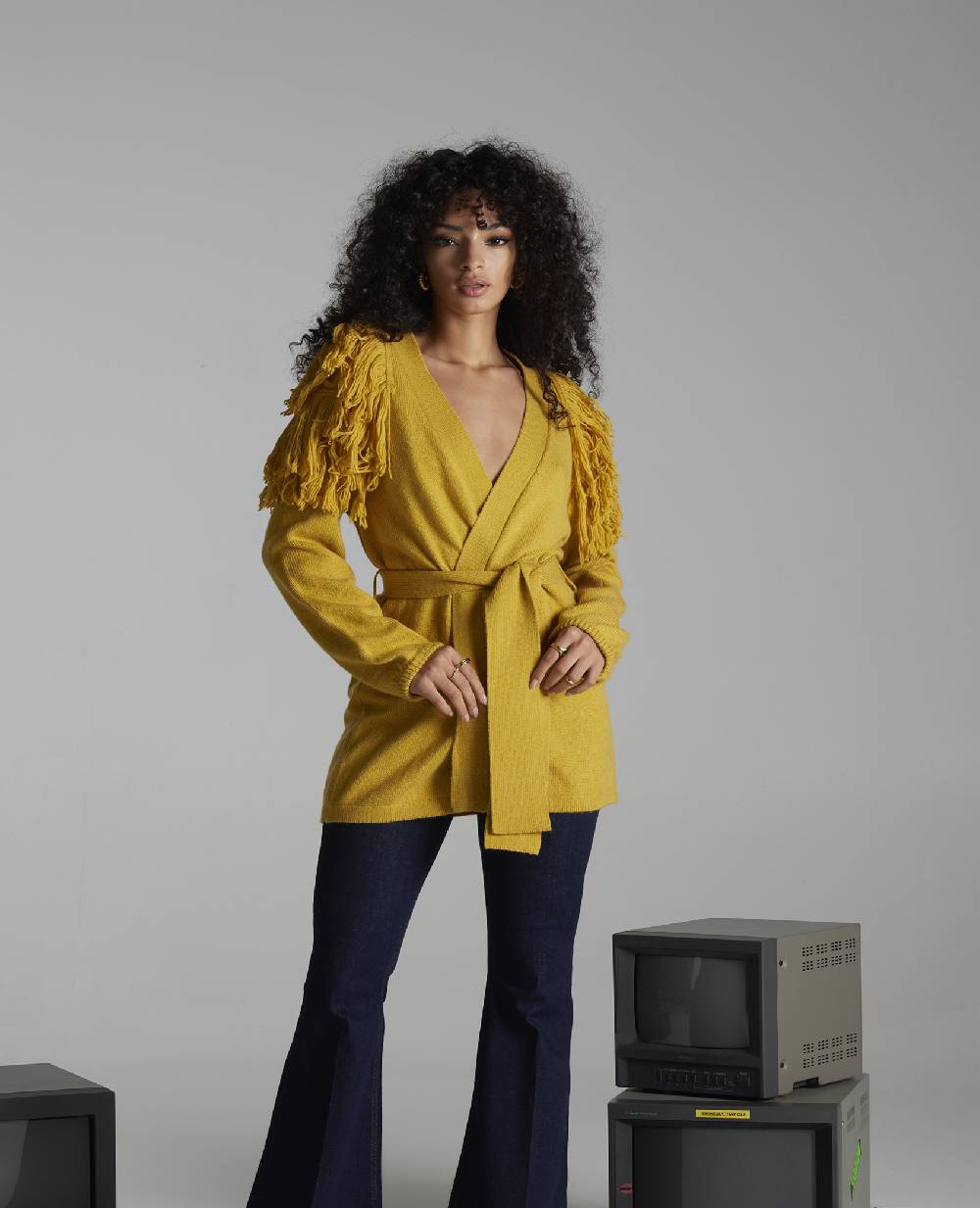 Kostumn1 Cardigan con frange Pezzi Unici