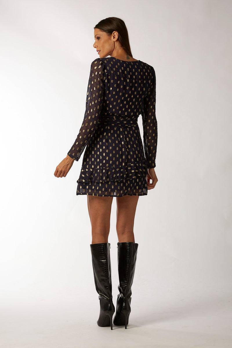 La Kore CAIRO short dress viscose lame Italia