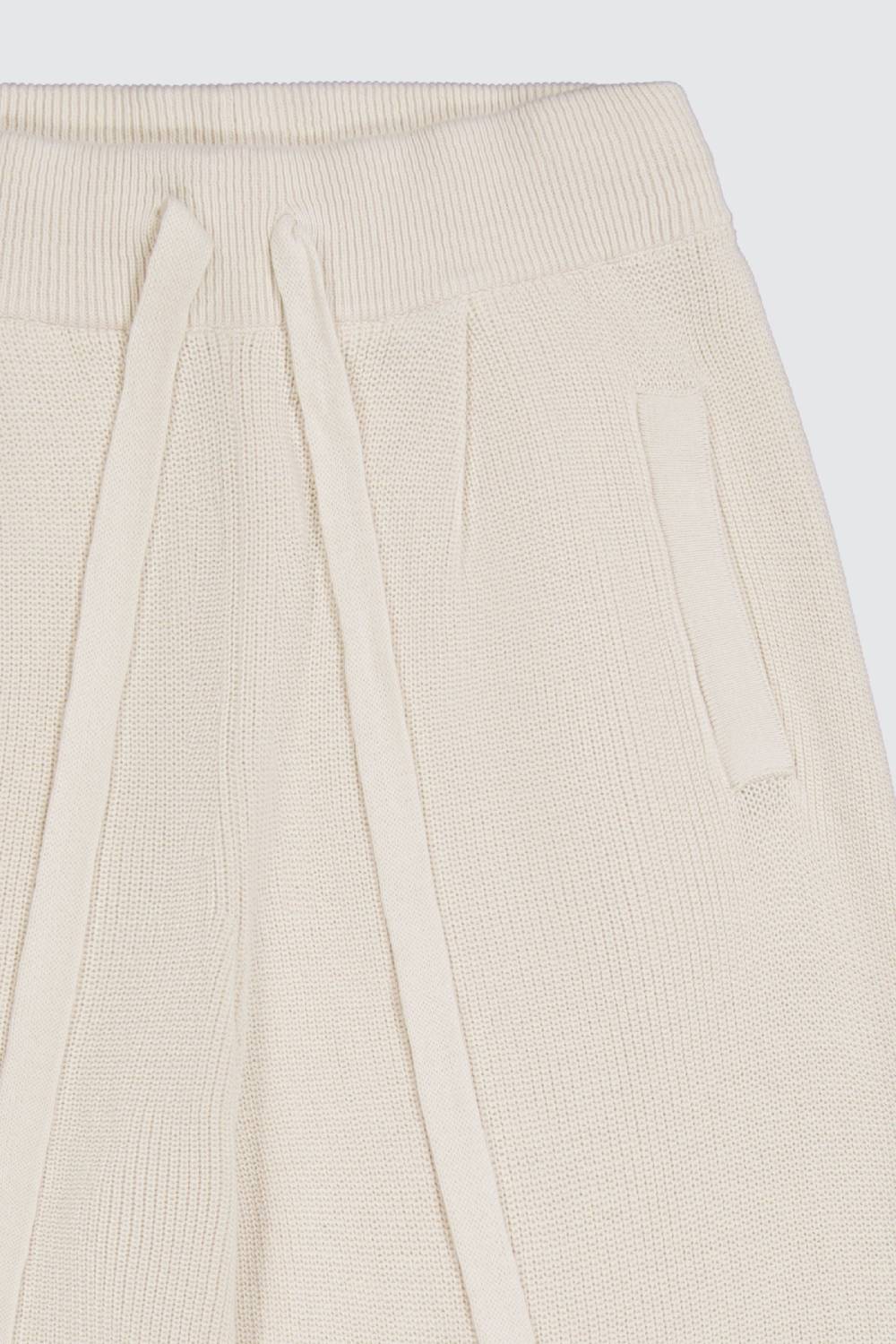 Laneus Laneus pantalone milk in maglia effetto destroyed Nuovo