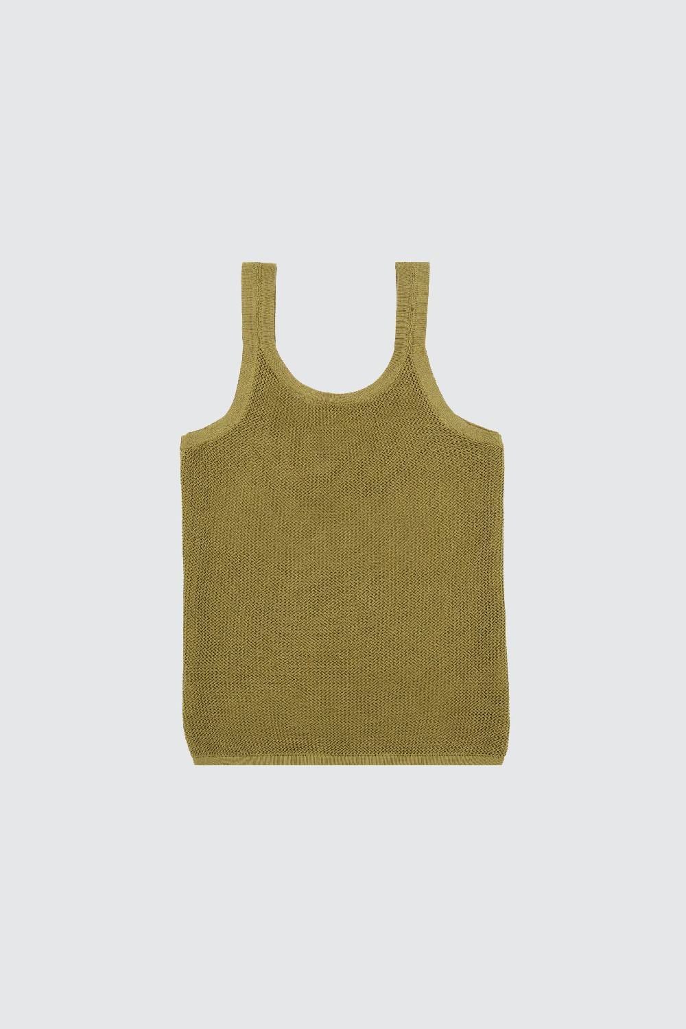 Laneus Laneus canotta military green in mesh slim fit Vendita