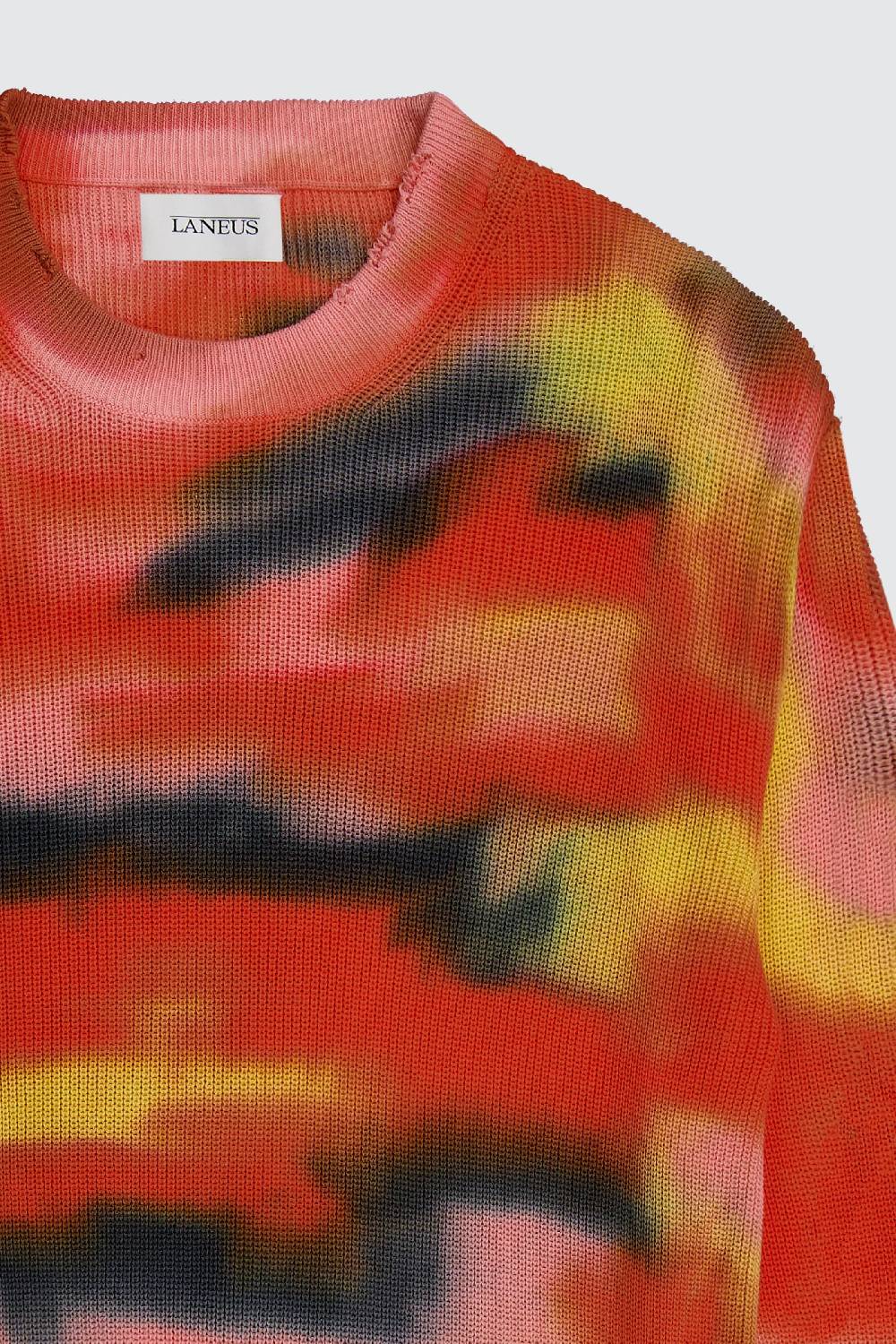 Laneus Laneus maglione cropped effetto tie dye Shopping Online