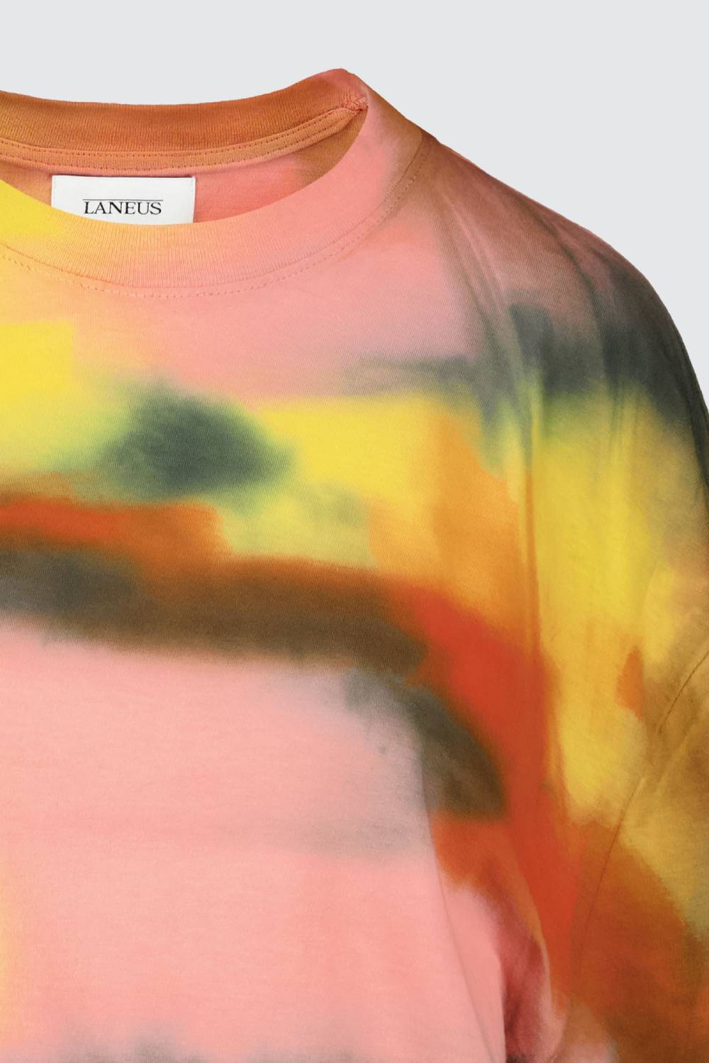 Laneus Laneus mini dress tie dye con drappeggio laterale Nuova