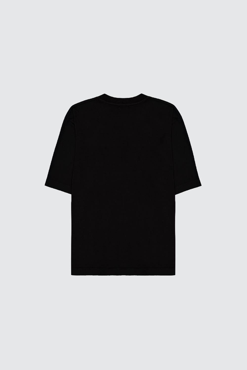 Laneus Laneus black t-shirt palm printed logo Sottocosto