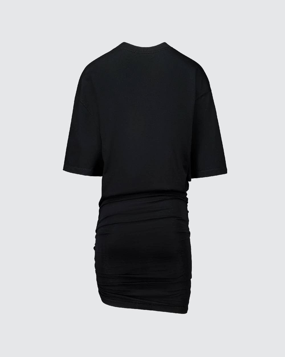 Laneus Laneus mini abito black con drappeggio asimmetrico In Vendita