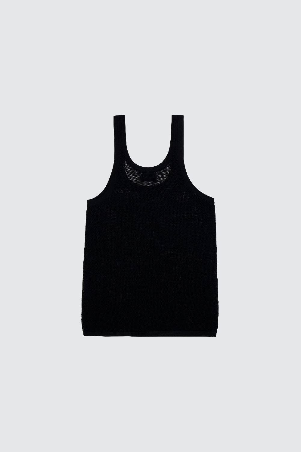 Laneus Laneus canotta black in mesh slim fit Offerte