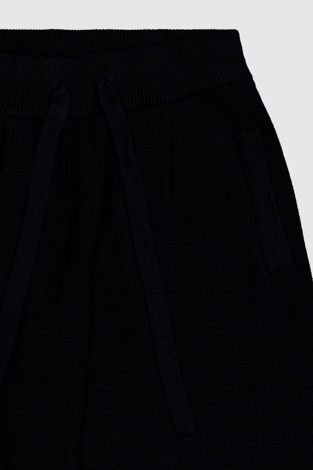Laneus Laneus pantalone black in maglia effetto destroyed Negozio