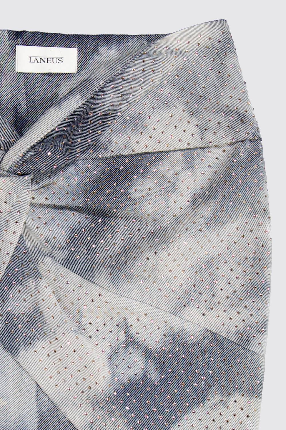 Laneus Laneus gonna denim silver strass Qualità
