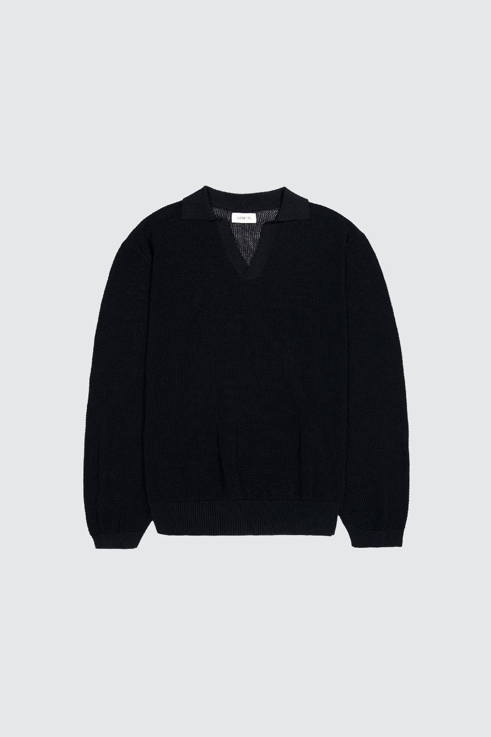 Laneus Laneus polo in mesh con scollo a V Soddisfazione Garantita