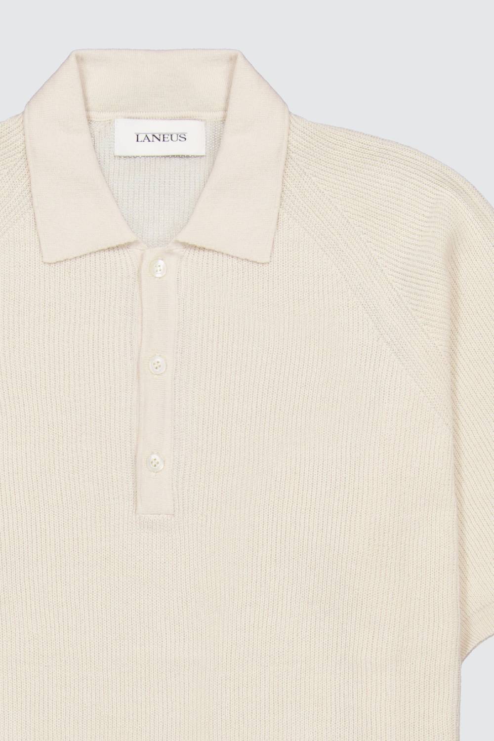 Laneus Laneus polo in maglia con bottoni Prezzo Ridotto