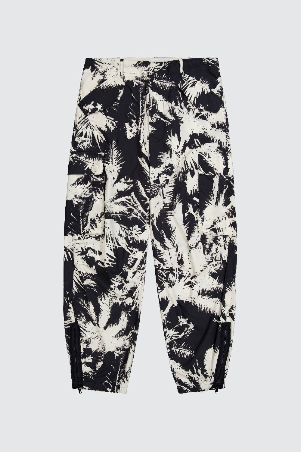 Laneus Laneus pantaloni palm print Sottocosto