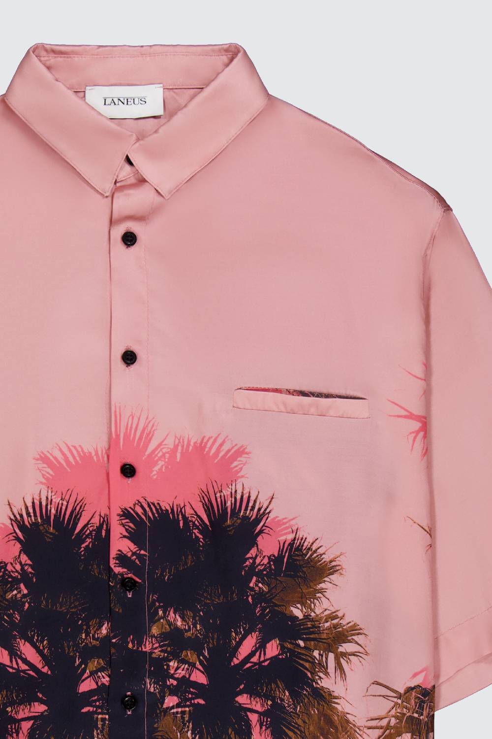 Laneus Laneus camicia pink palm print Saldi Di Fabbrica