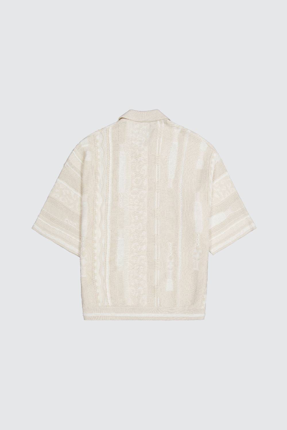 Laneus Laneus polo milk multicolor in jacquard In Saldo