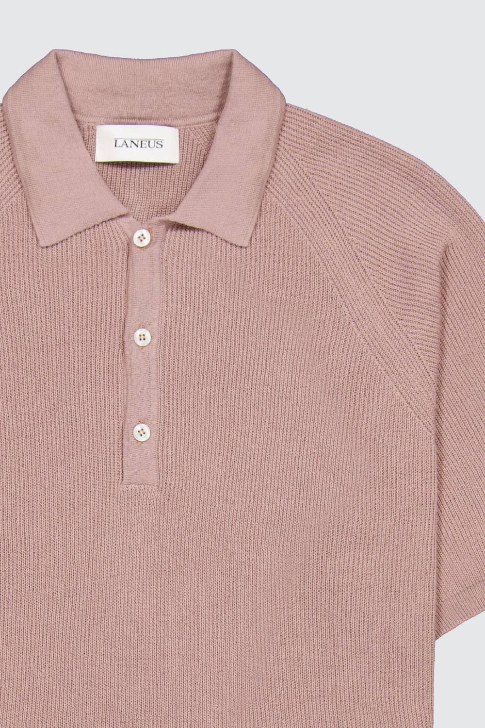 Laneus Laneus polo glacee in maglia con bottoni Italy