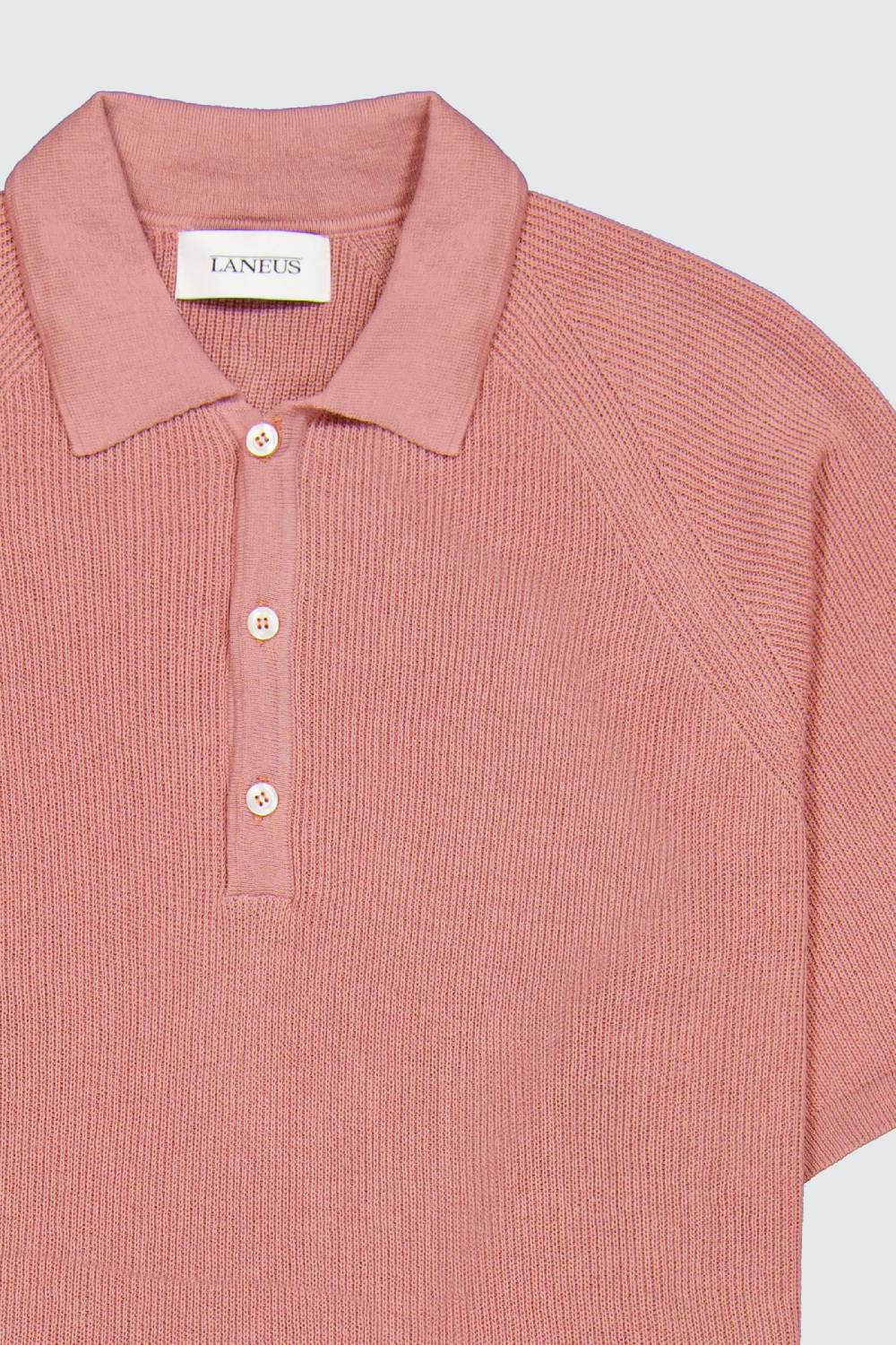 Laneus Laneus polo pink in maglia con bottoni Qualità
