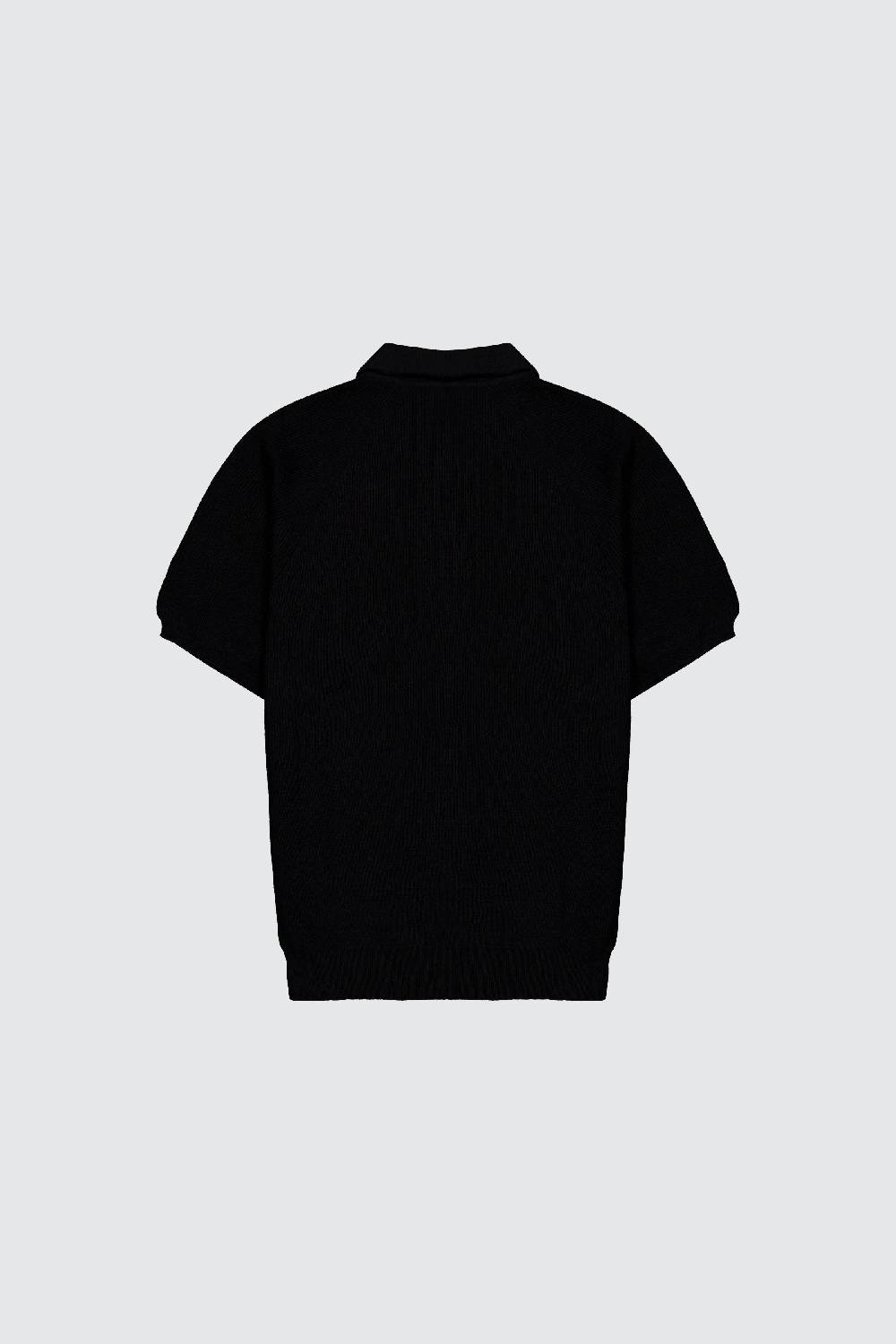 Laneus Laneus polo black in maglia con bottoni Vendita