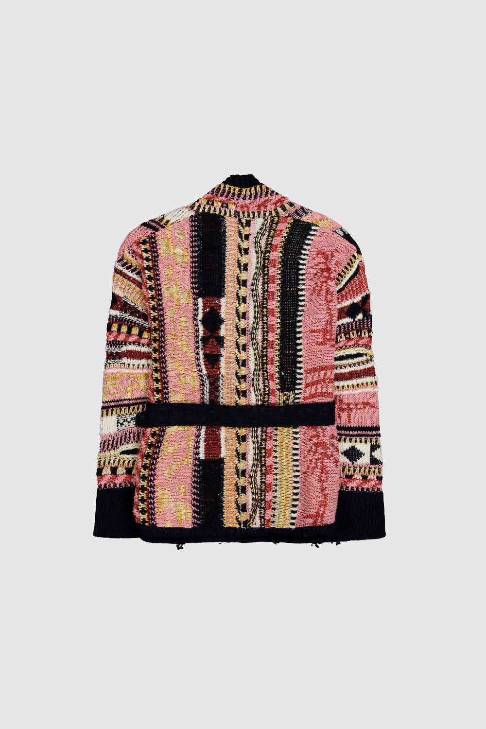 Laneus Laneus pink icon jacquard cardigan Soddisfazione Garantita
