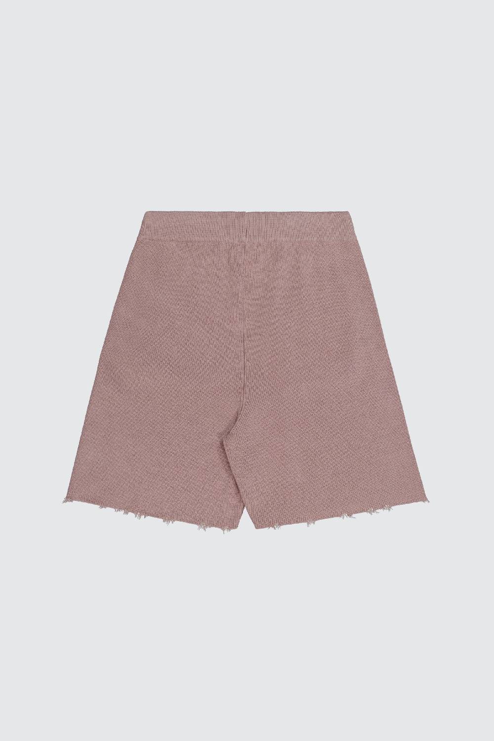 Laneus Laneus bermuda glacee in maglia effetto destroyed Qualità Garantita