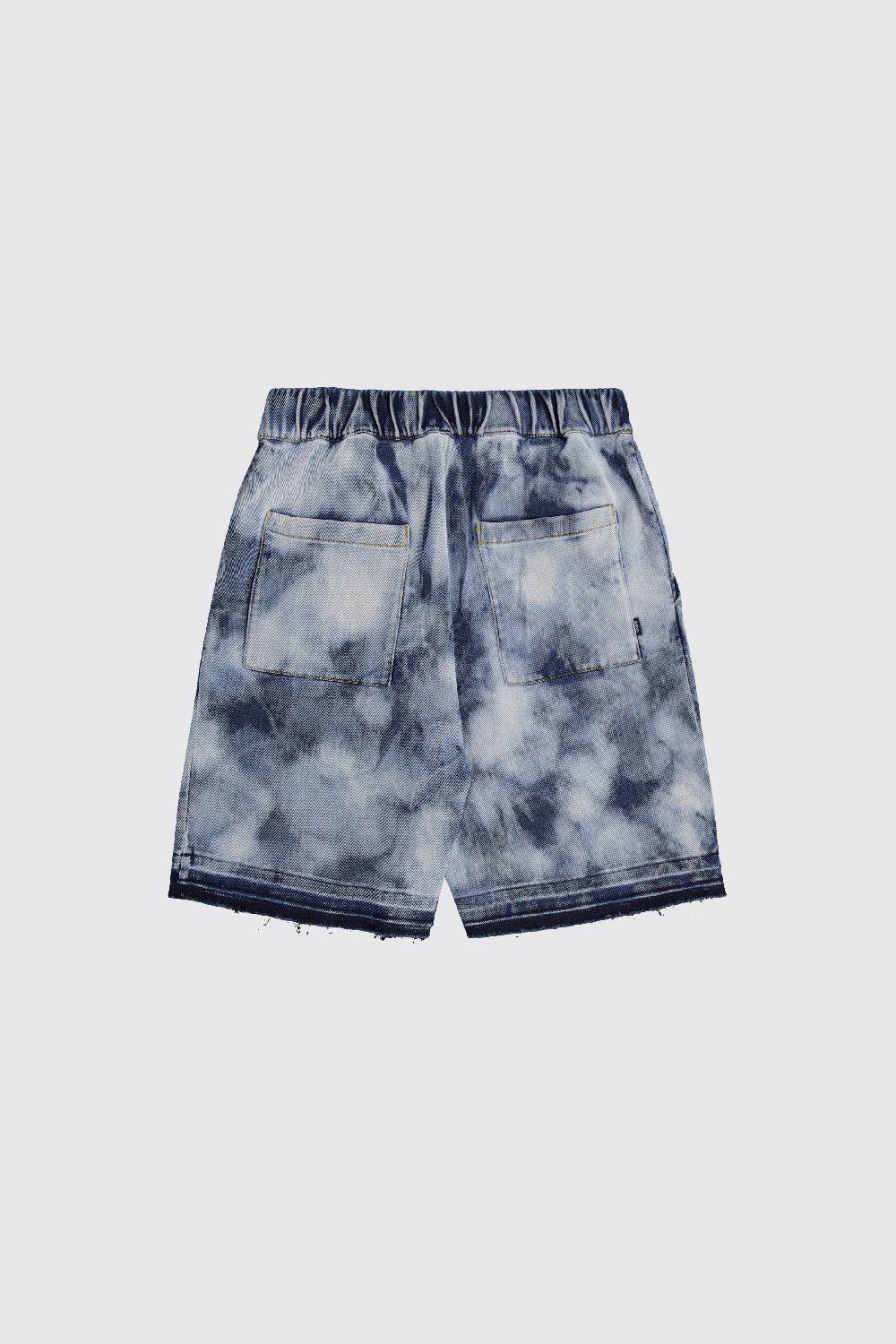 Laneus Laneus bleached denim short Affare Del Giorno