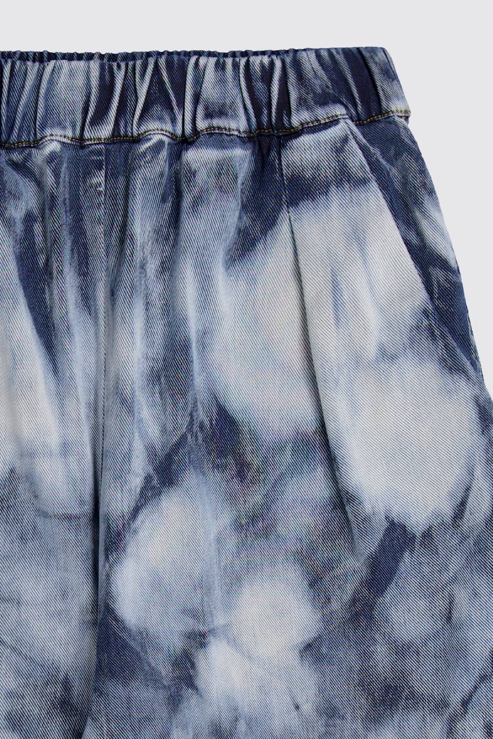 Laneus Laneus bleached denim short Affare Del Giorno