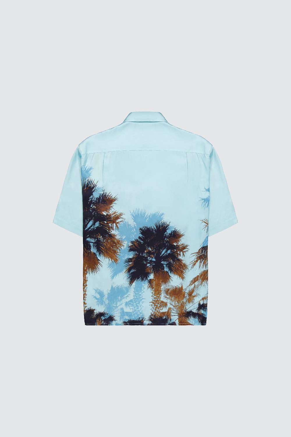 Laneus Laneus camicia turquoise palm print Prezzo Ridotto